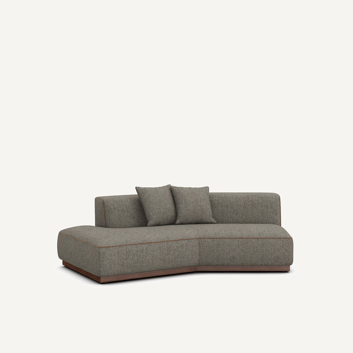 Γωνία καναπέ αριστερή από tweed ύφασμα Μ143xΠ221xΥ67cm