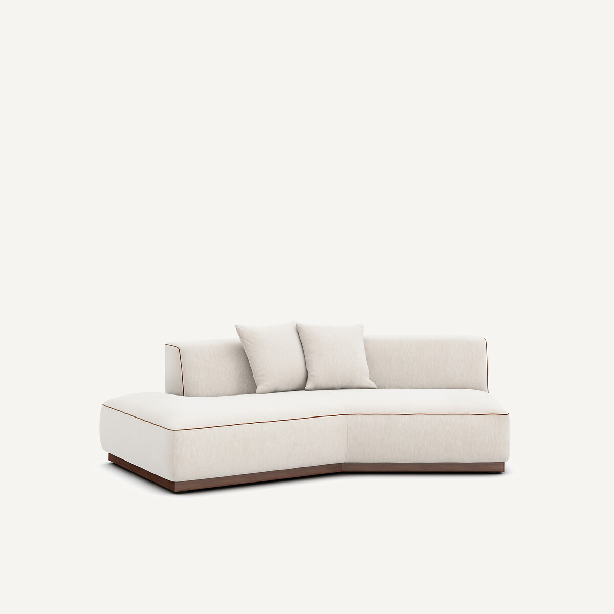 Γωνία καναπέ αριστερή από βελούδο chenille Μ143xΠ221xΥ67cm