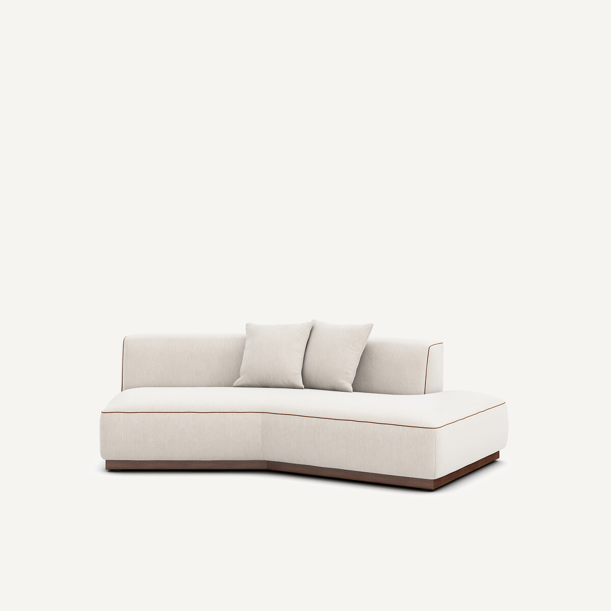 Γωνία καναπέ αριστερή από βελούδο chenille Μ143xΠ221xΥ67cm