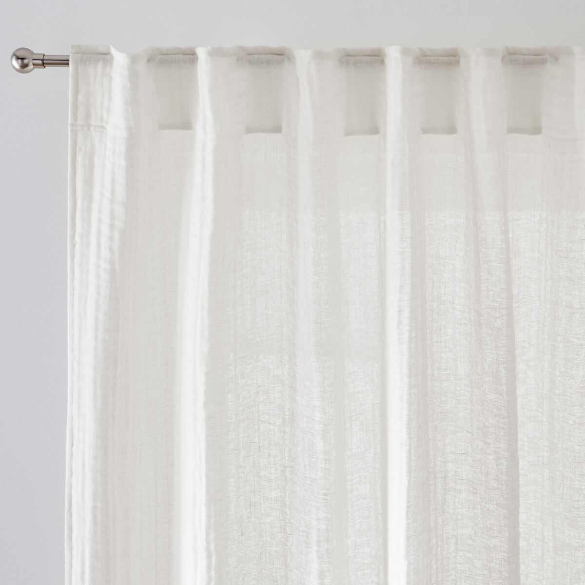 Κουρτίνα από βαμβακερή και λινή γάζα 250x135 cm