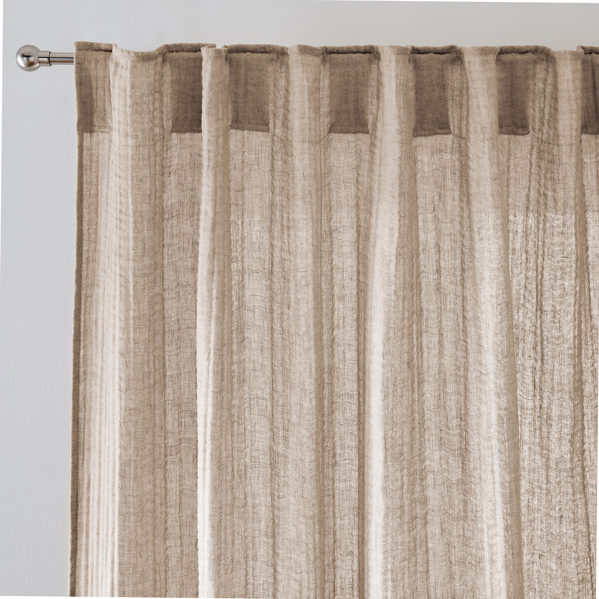 Κουρτίνα από βαμβακερή και λινή γάζα 250x135 cm