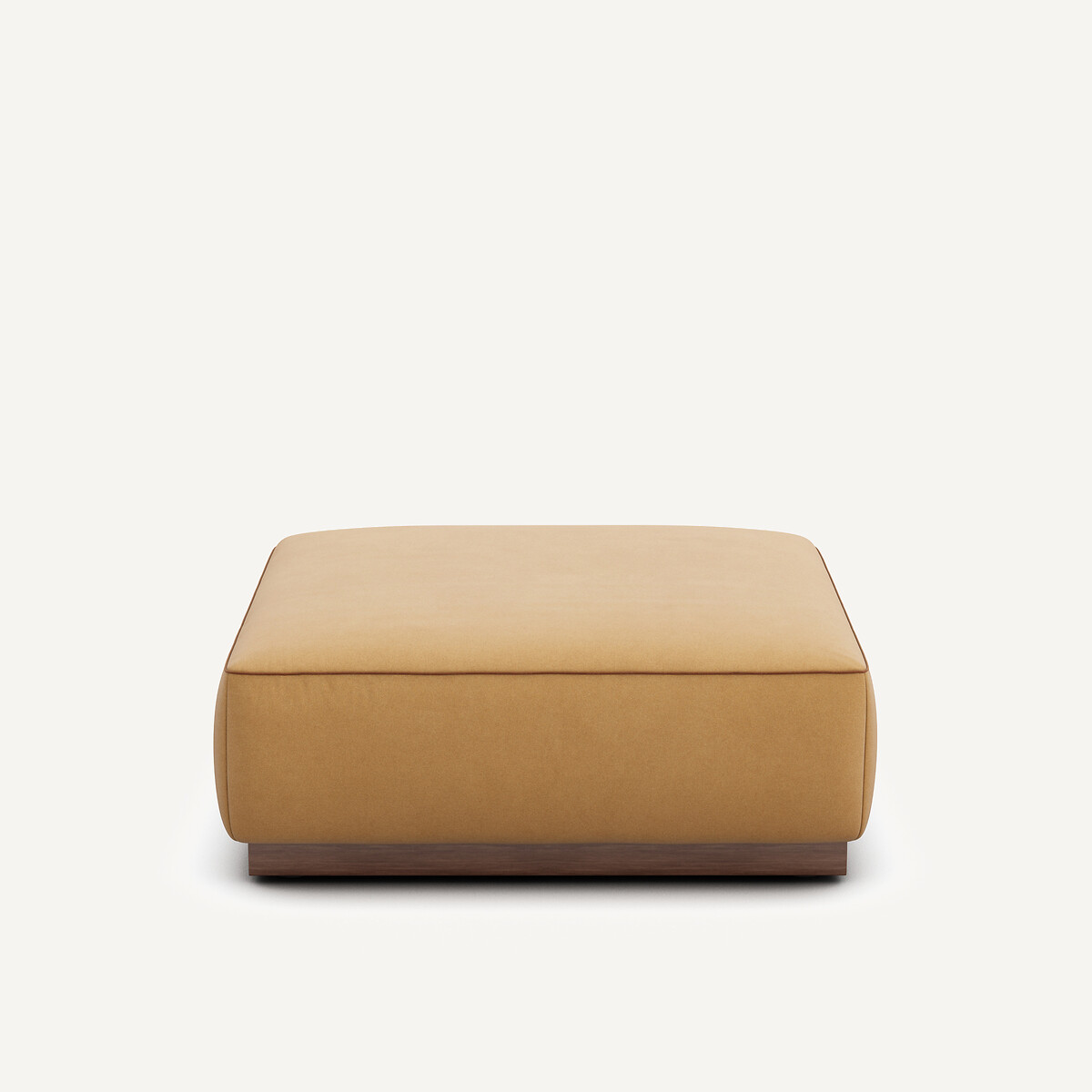 Υποπόδιο από λινό βελούδο JACOPO Μ98xΠ98xΥ41cm