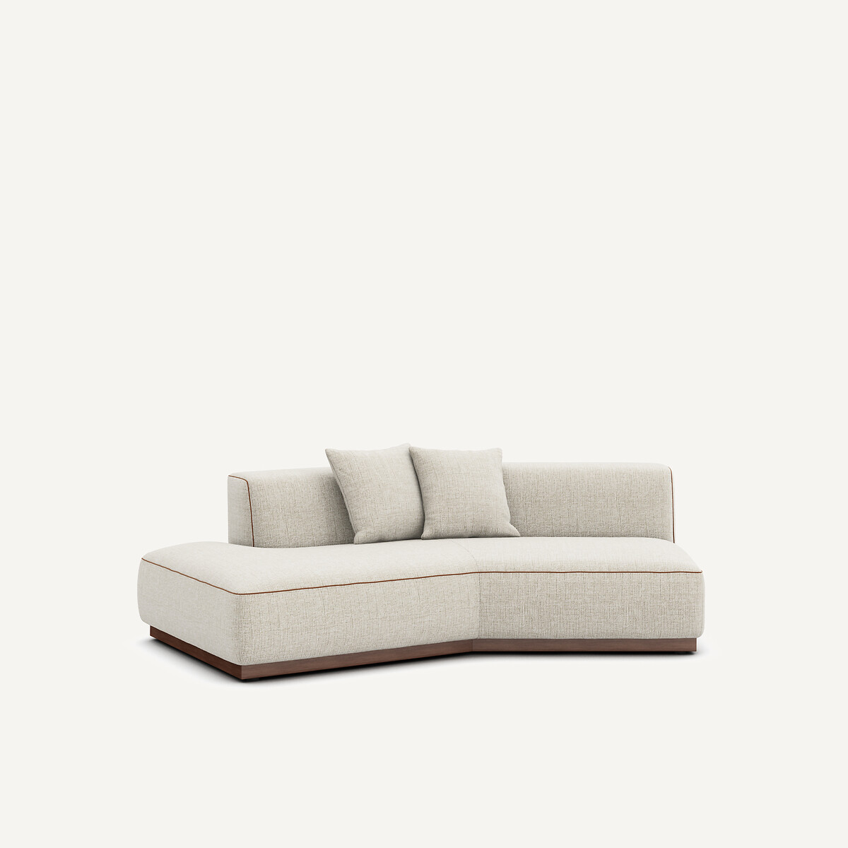 Γωνία καναπέ αριστερή από μελανζέ ύφασμα Μ143xΠ221xΥ67cm