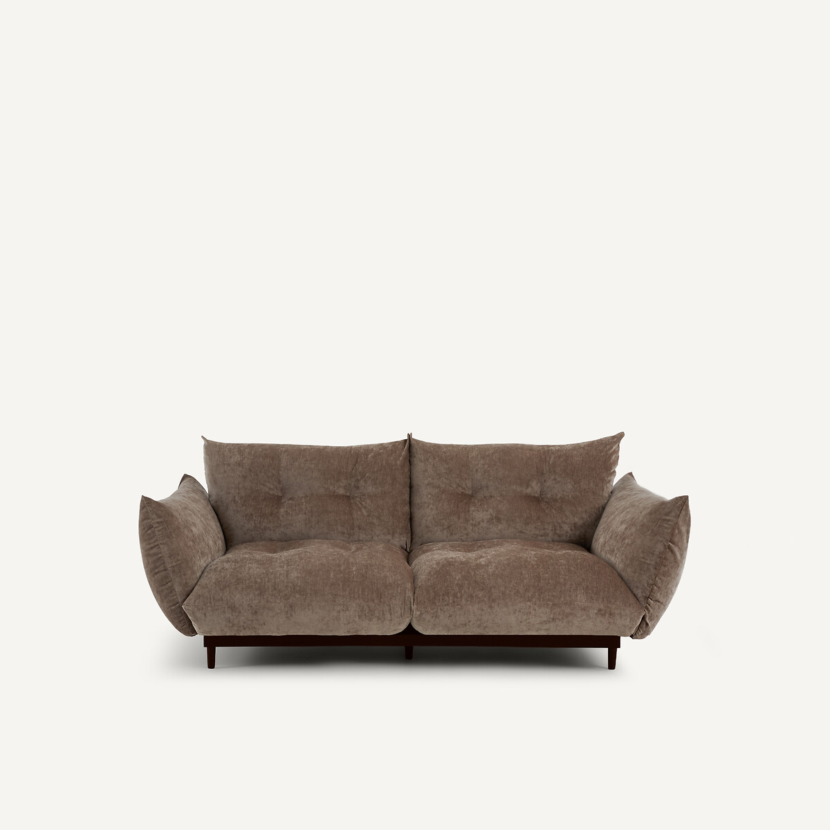 Καναπές compact 3 θέσεων από βελούδο Μ105xΠ196xΥ88cm