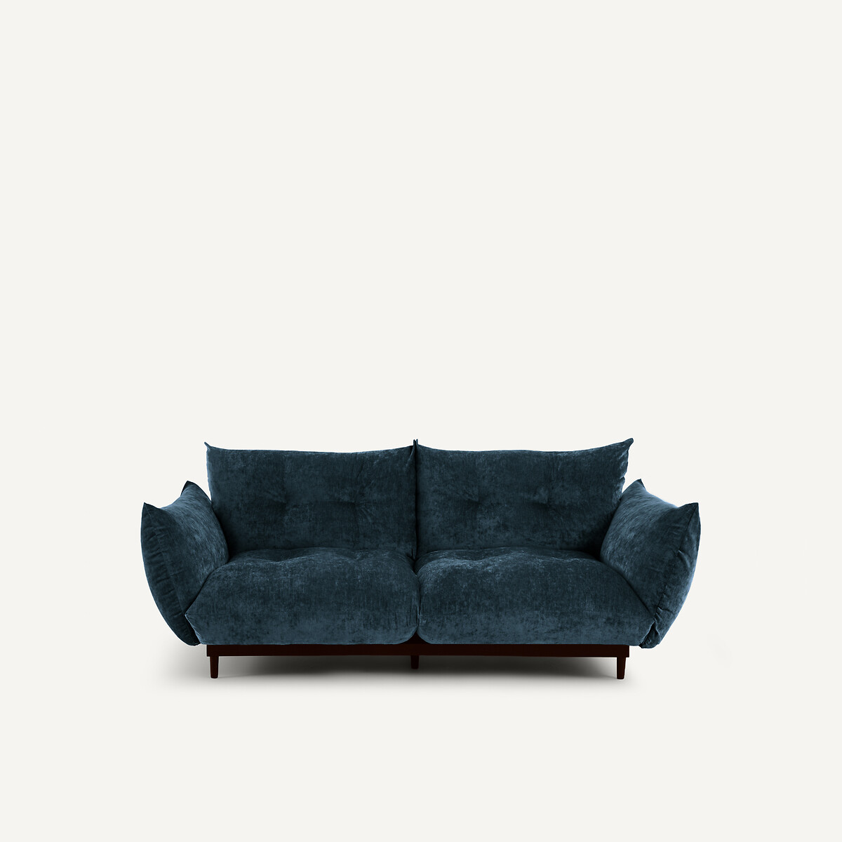 Καναπές compact 3 θέσεων από βελούδο Μ105xΠ196xΥ88cm