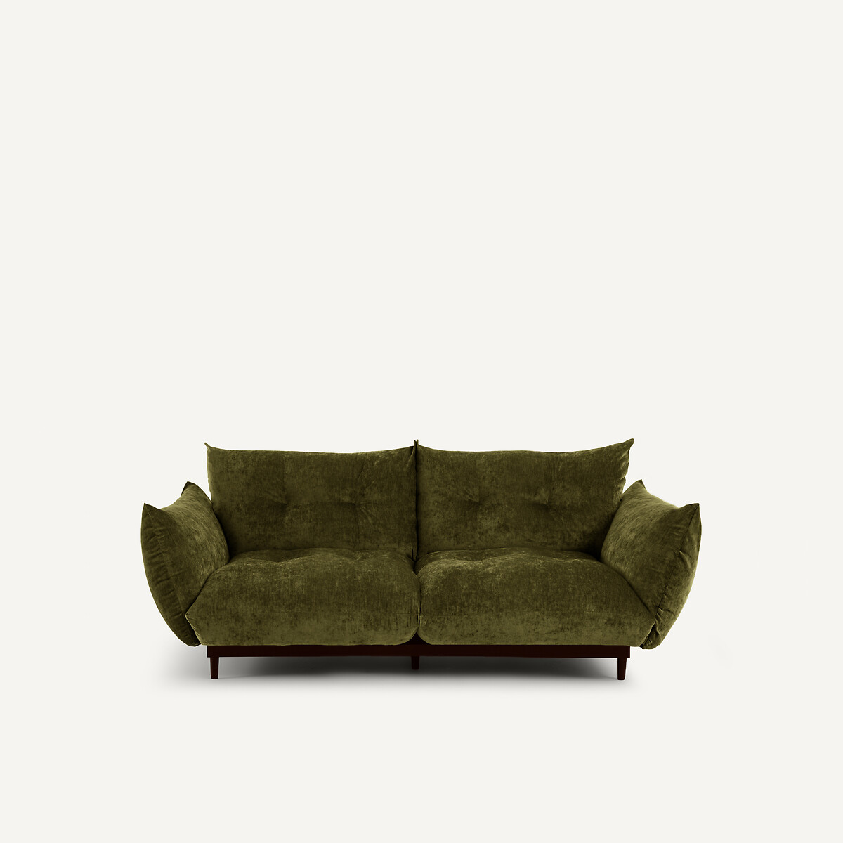 Καναπές compact 3 θέσεων από βελούδο Μ105xΠ196xΥ88cm