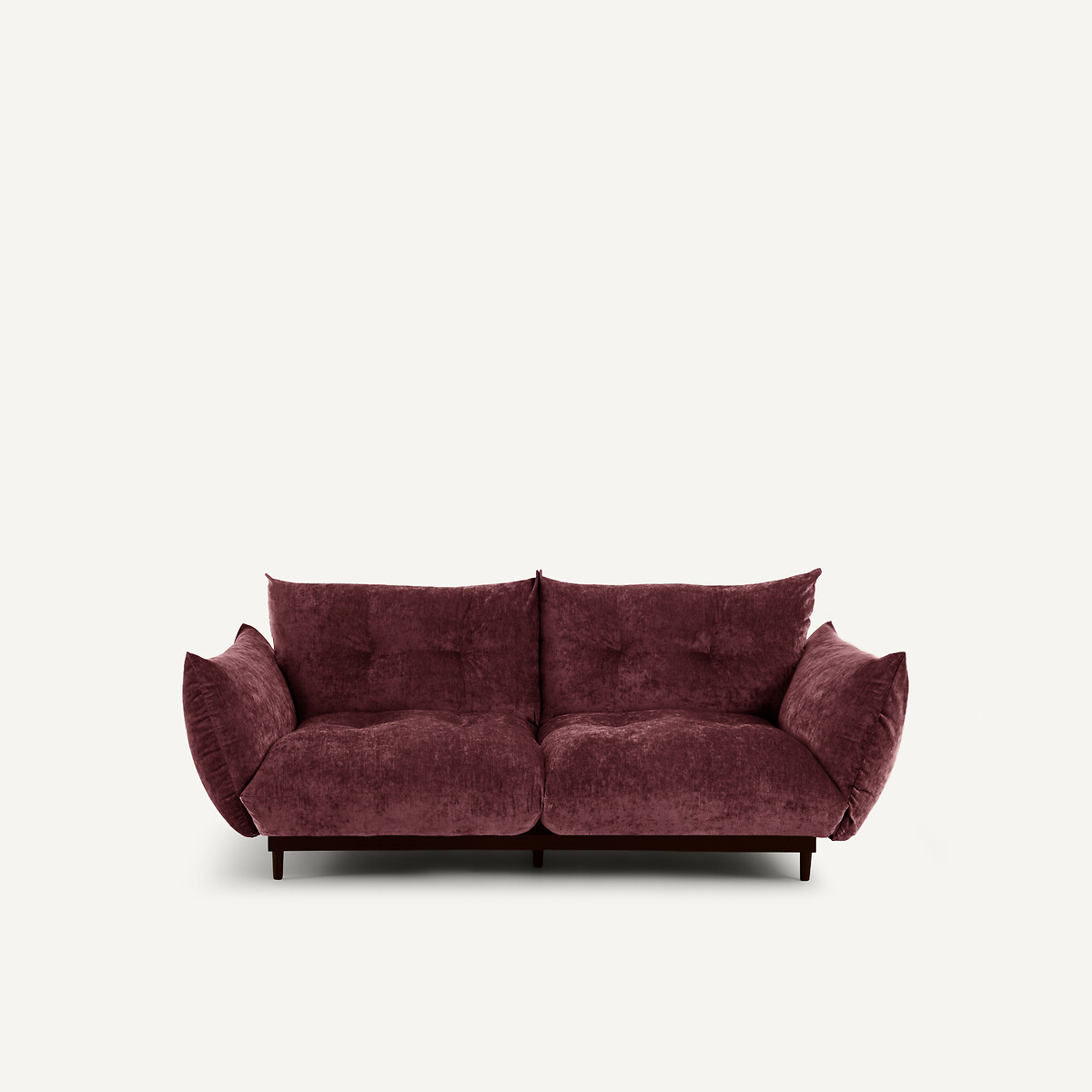 Καναπές compact 3 θέσεων από βελούδο Μ105xΠ196xΥ88cm