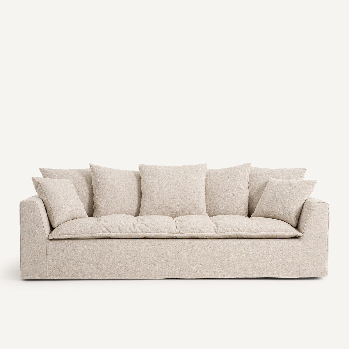 Καναπές από βισκόζη και λινό Μ111xΠ213xΥ88cm