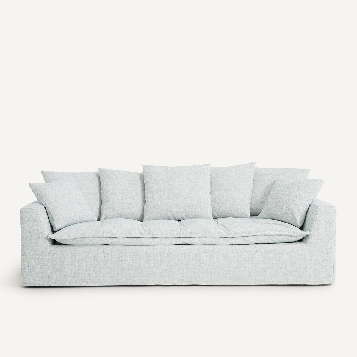 Καναπές από ανάγλυφο ύφασμα Μ111xΠ213xΥ88cm