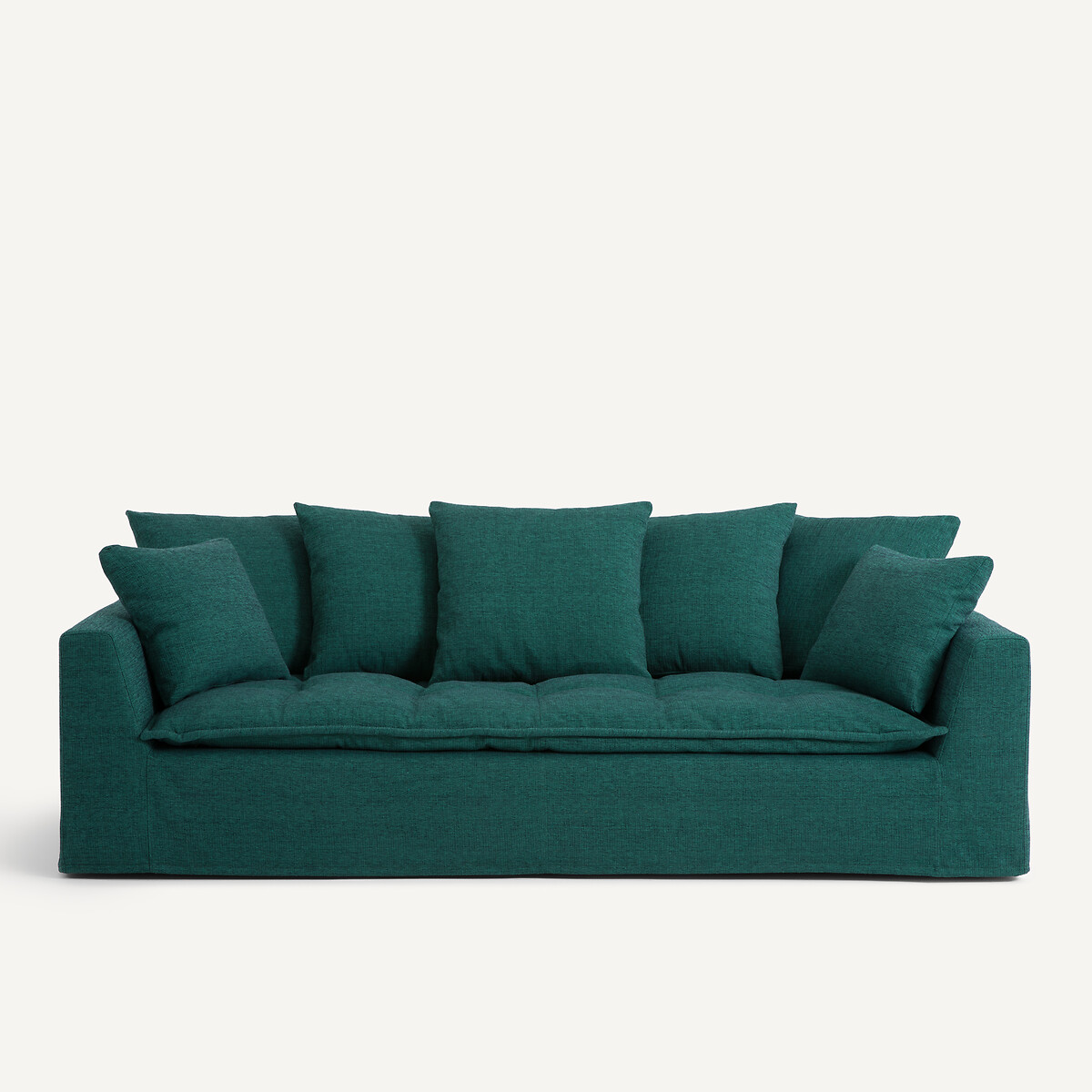 Καναπές από ανάγλυφο ύφασμα Μ111xΠ213xΥ88cm