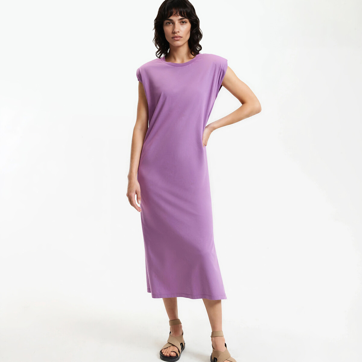 La Redoute Collections Μακρύ αμάνικο φόρεμα T-shirt