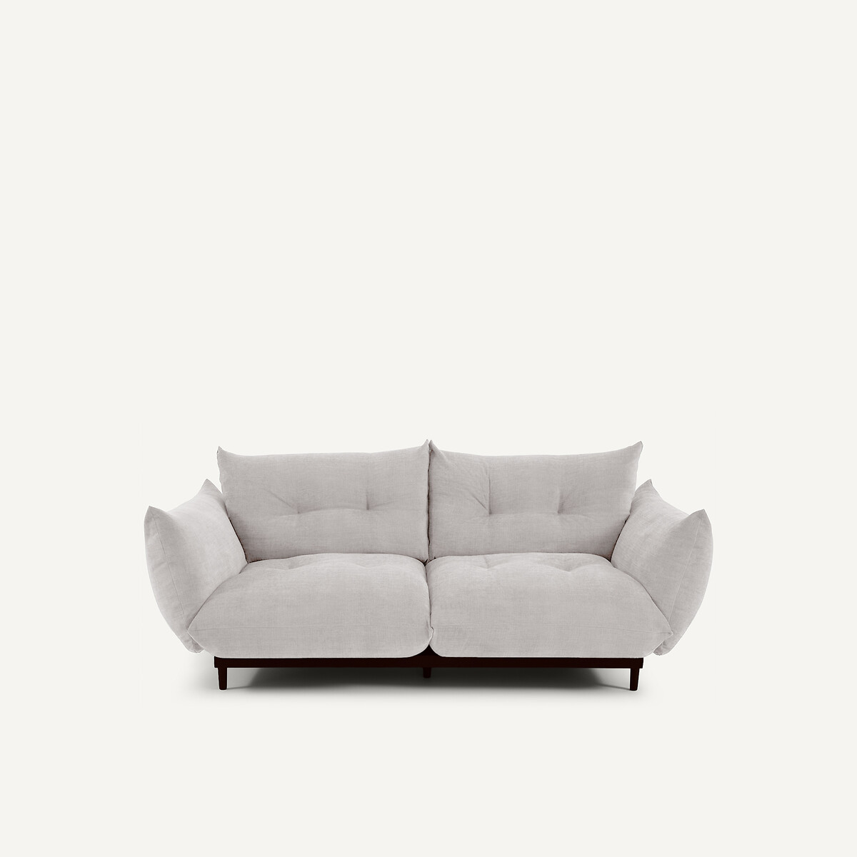 Καναπές compact 3 θέσεων από πολυεστέρα και βαμβάκι Μ105xΠ196xΥ88cm