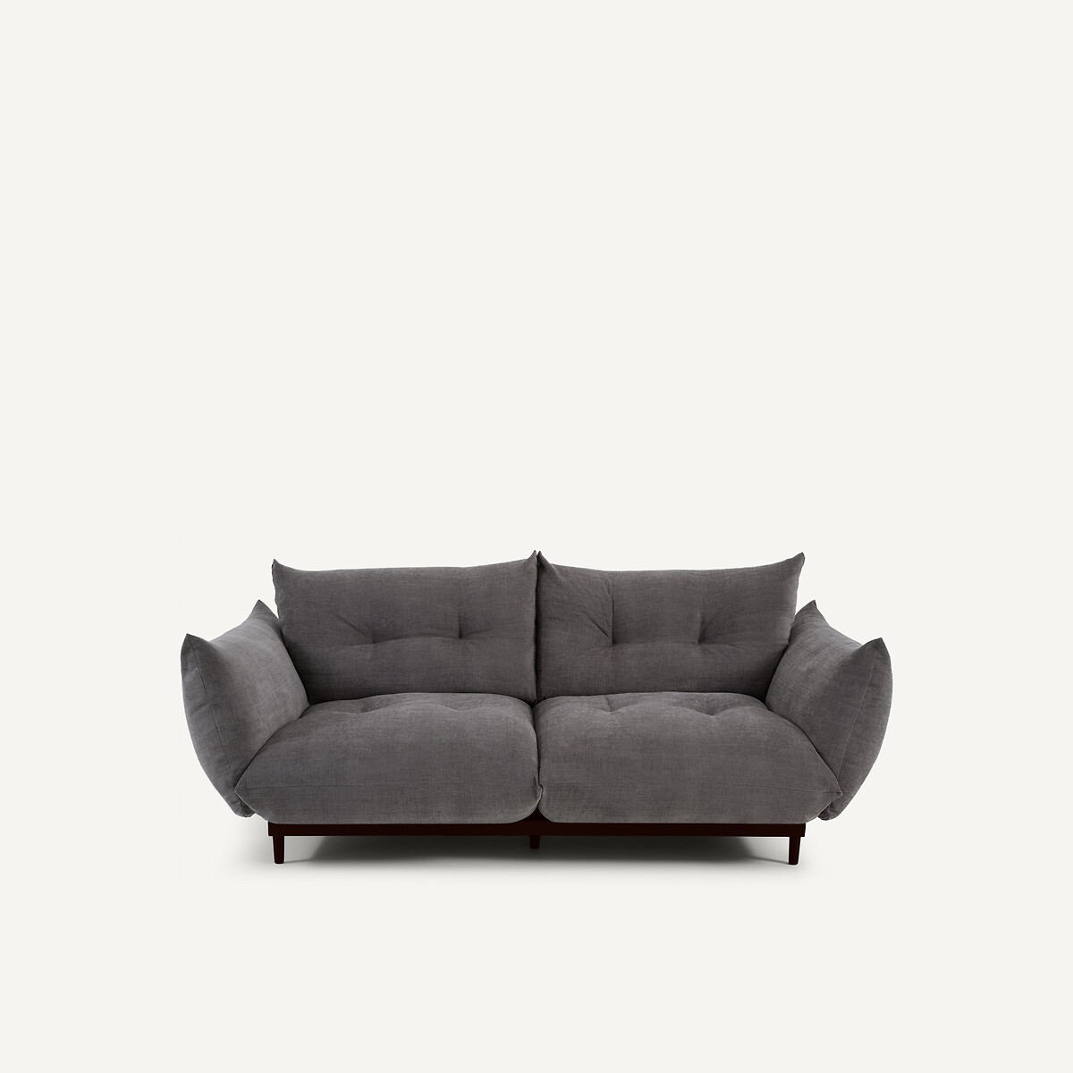 Καναπές compact 3 θέσεων από πολυεστέρα και βαμβάκι Μ105xΠ196xΥ88cm