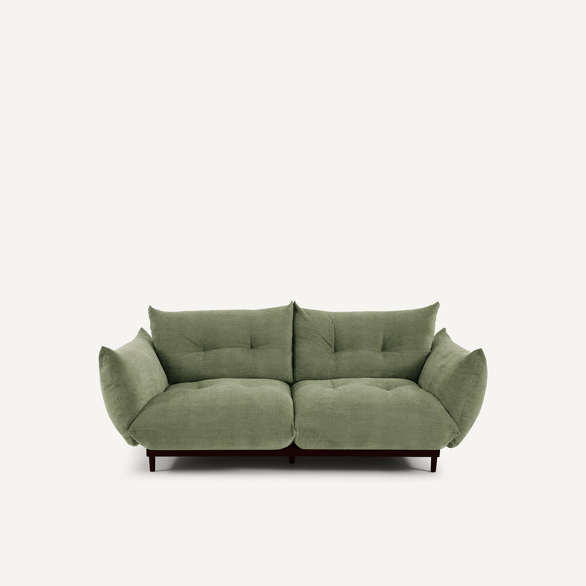 Καναπές compact 3 θέσεων από πολυεστέρα και βαμβάκι Μ105xΠ196xΥ88cm