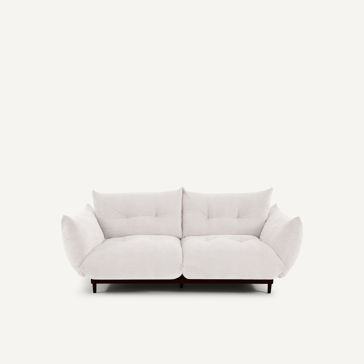 Καναπές compact 3 θέσεων από πολυεστερικό ύφασμα VITORIA Μ105xΠ196xΥ88cm