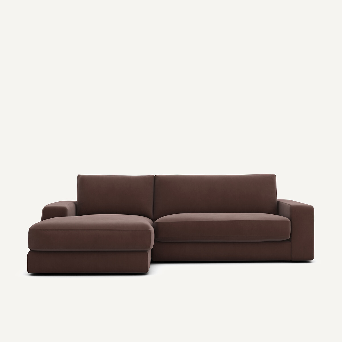 Γωνιακός καναπές από λινό βελούδο Μ170xΠ250xΥ78cm