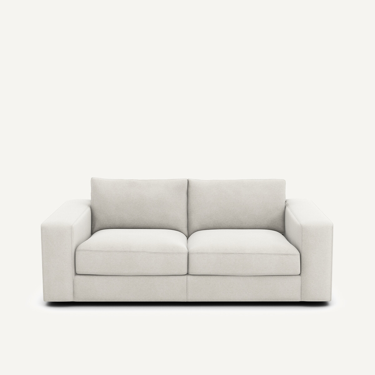 Καναπές 3 θέσεων compact από λινό βελούδο Μ105xΠ197xΥ78cm