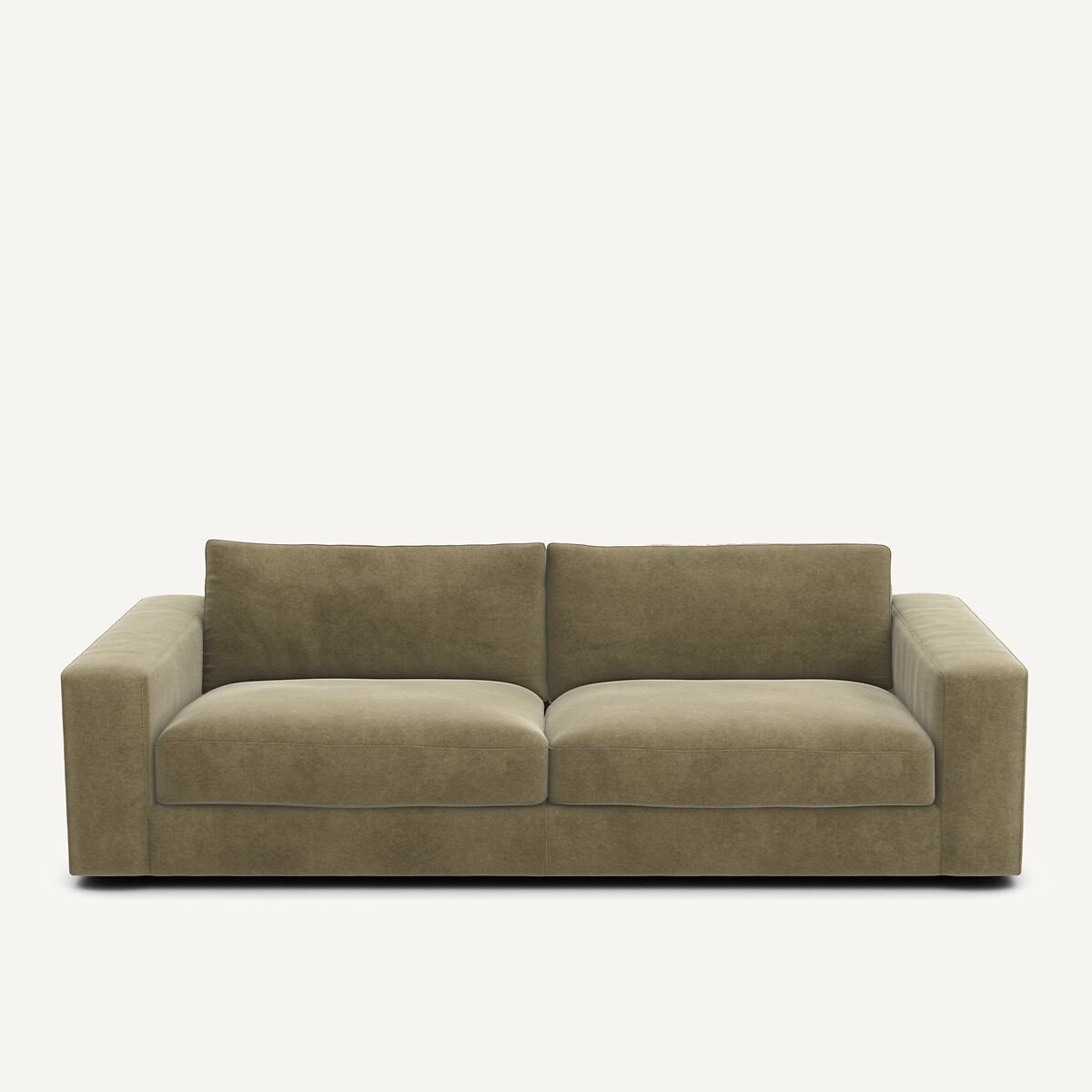 Καναπές από λινό βελούδο Μ105xΠ217xΥ78cm