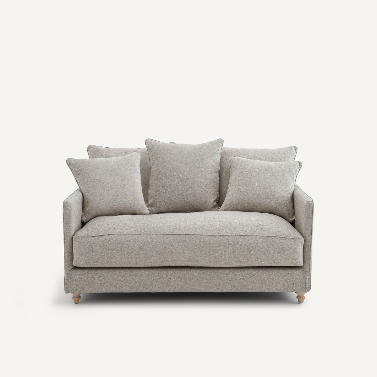 Διθέσιος καναπές-κρεβάτι από βισκόζη και λινό Μ105xΠ133xΥ93cm