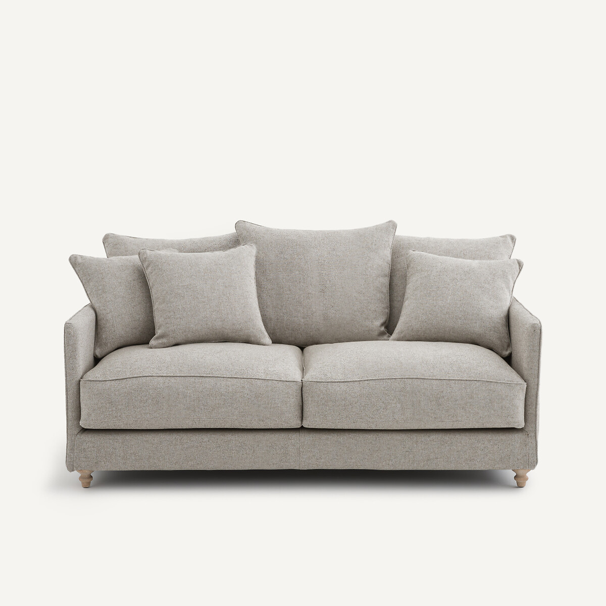 Καναπές-κρεβάτι από υφασμένο βισκόζη και λινό Μ105xΠ184xΥ93cm