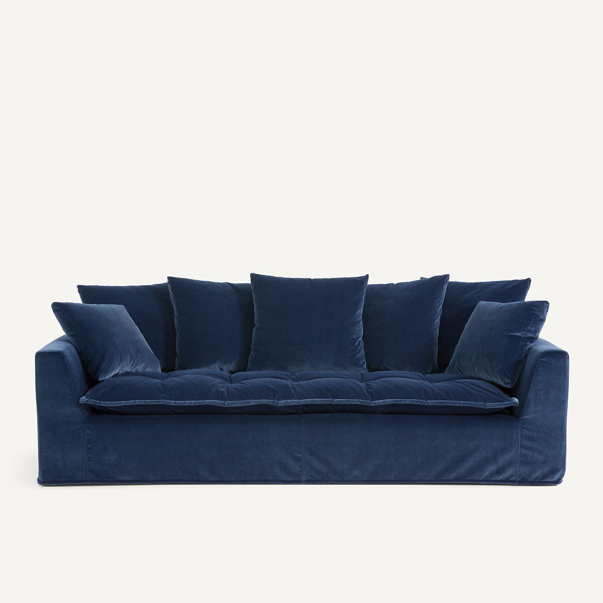 Καναπές από βελούδο Μ111xΠ213xΥ88cm