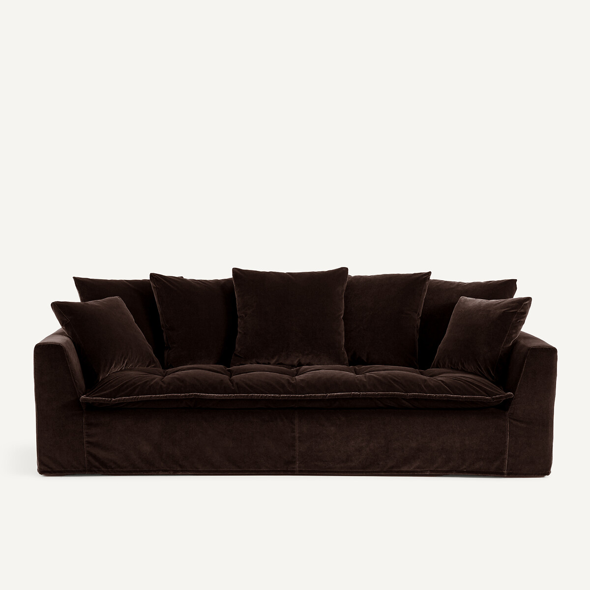 Καναπές από βελούδο Μ111xΠ213xΥ88cm