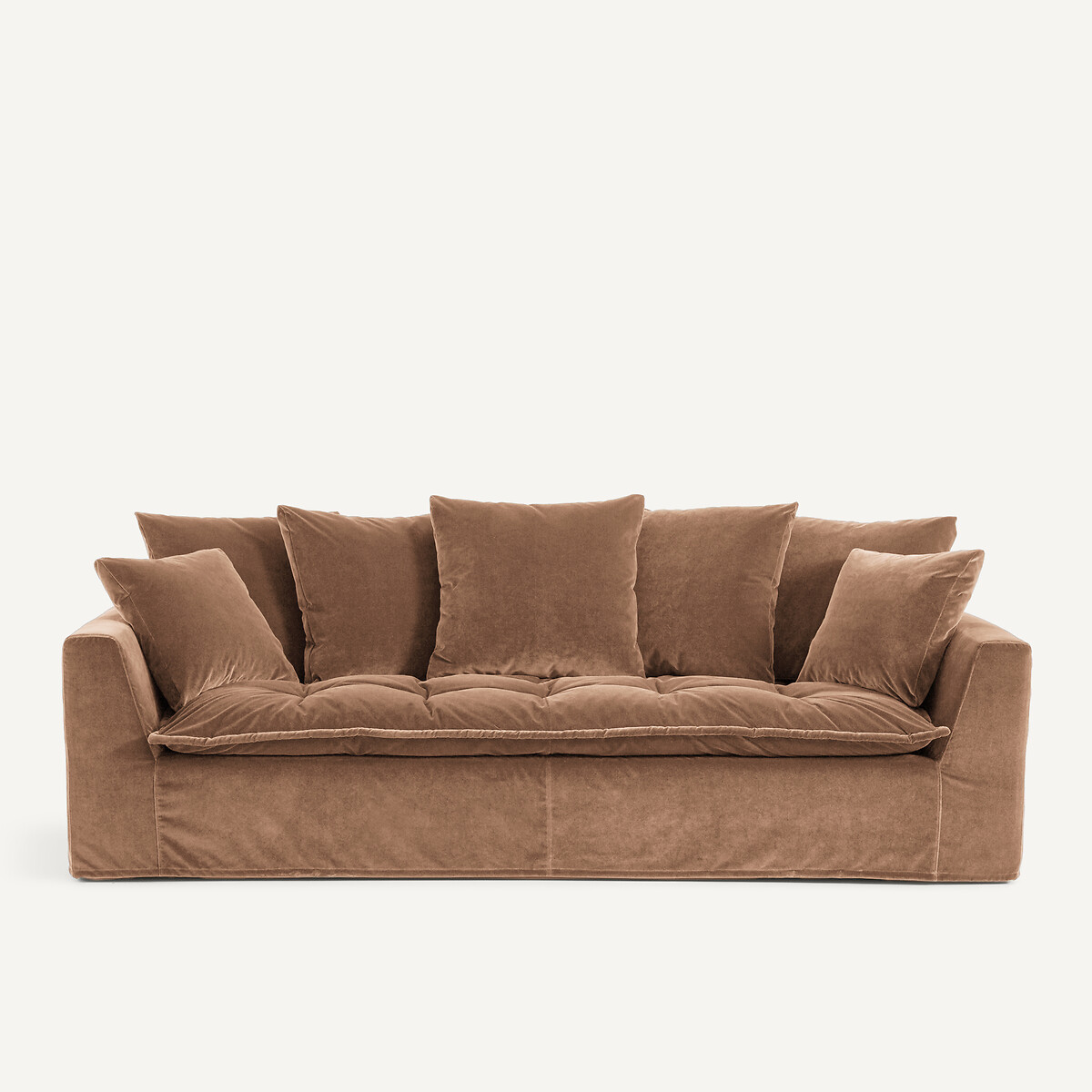 Καναπές από βελούδο Μ111xΠ213xΥ88cm