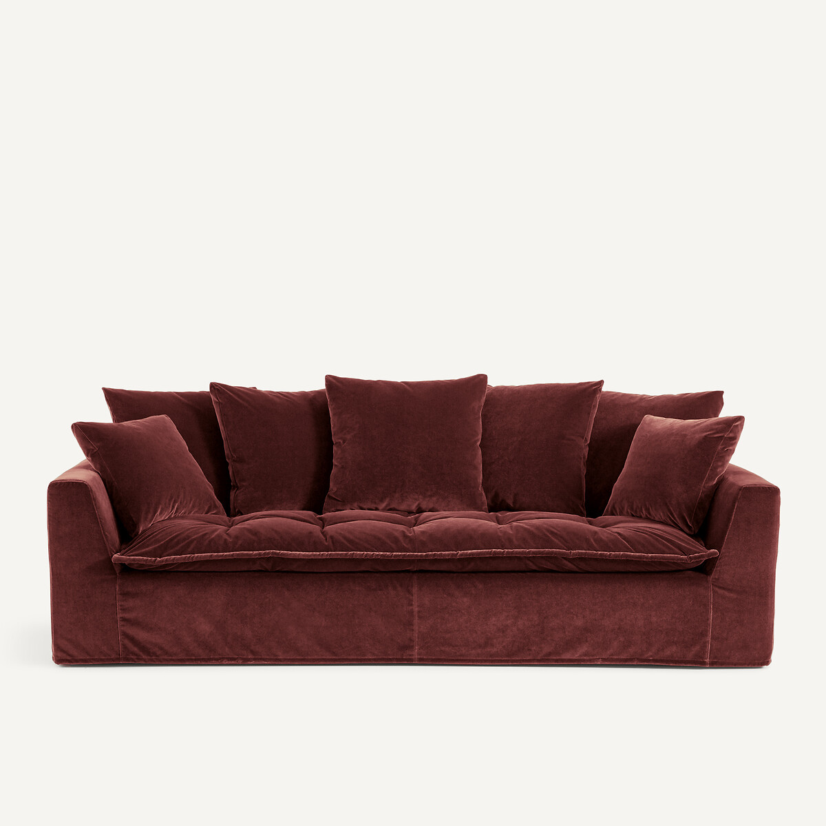 Καναπές από βελούδο Μ111xΠ213xΥ88cm