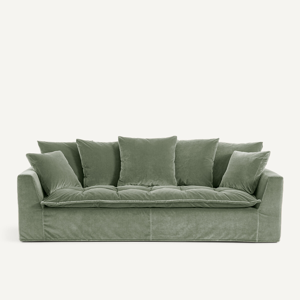 Καναπές από βελούδο Μ111xΠ213xΥ88cm