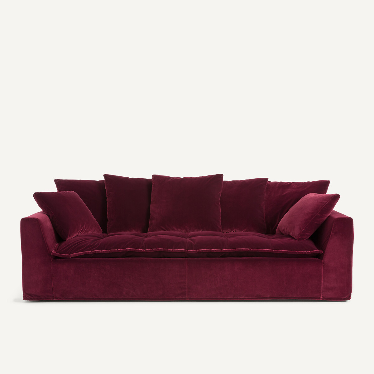 Καναπές από βελούδο Μ111xΠ213xΥ88cm