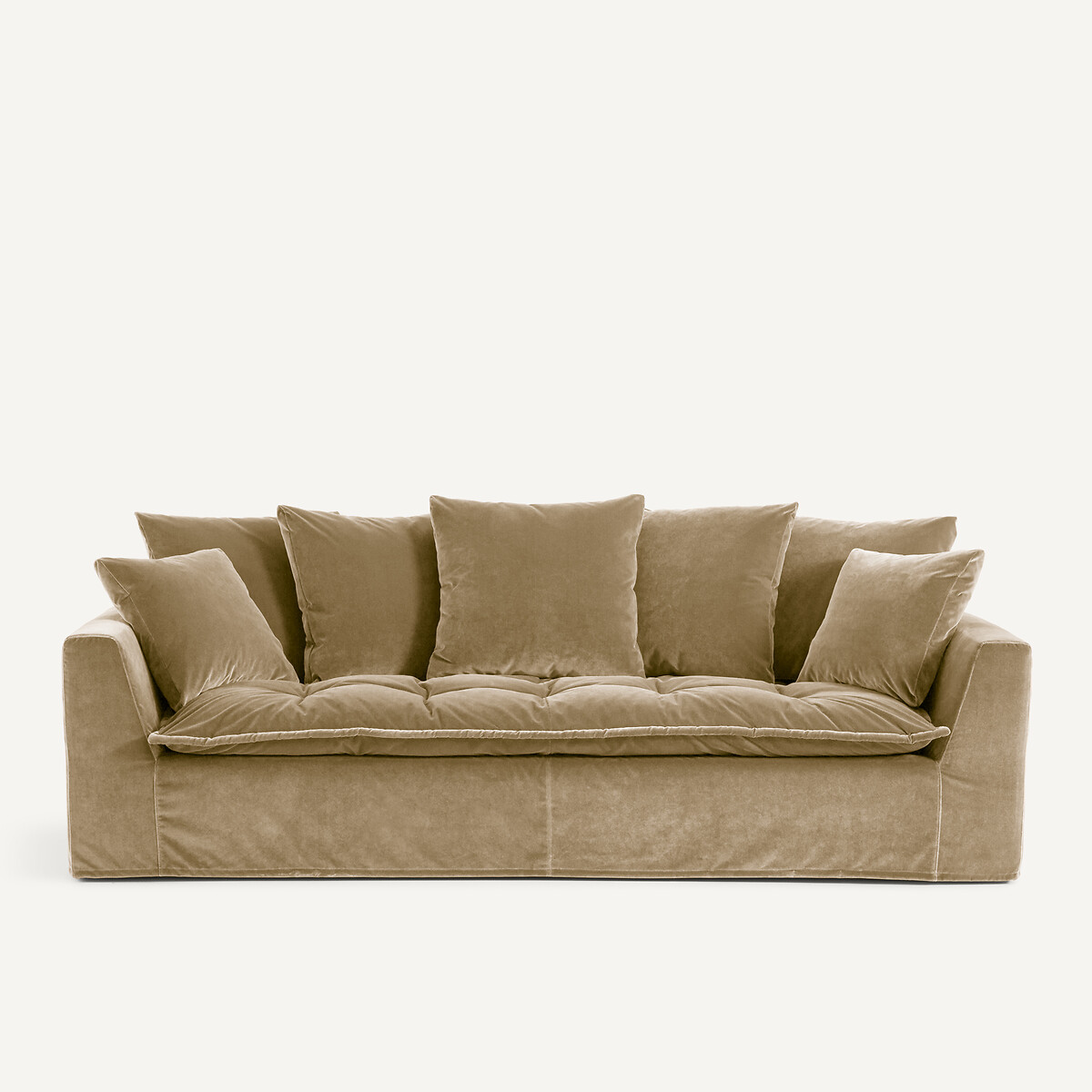 Καναπές από βελούδο Μ111xΠ213xΥ88cm