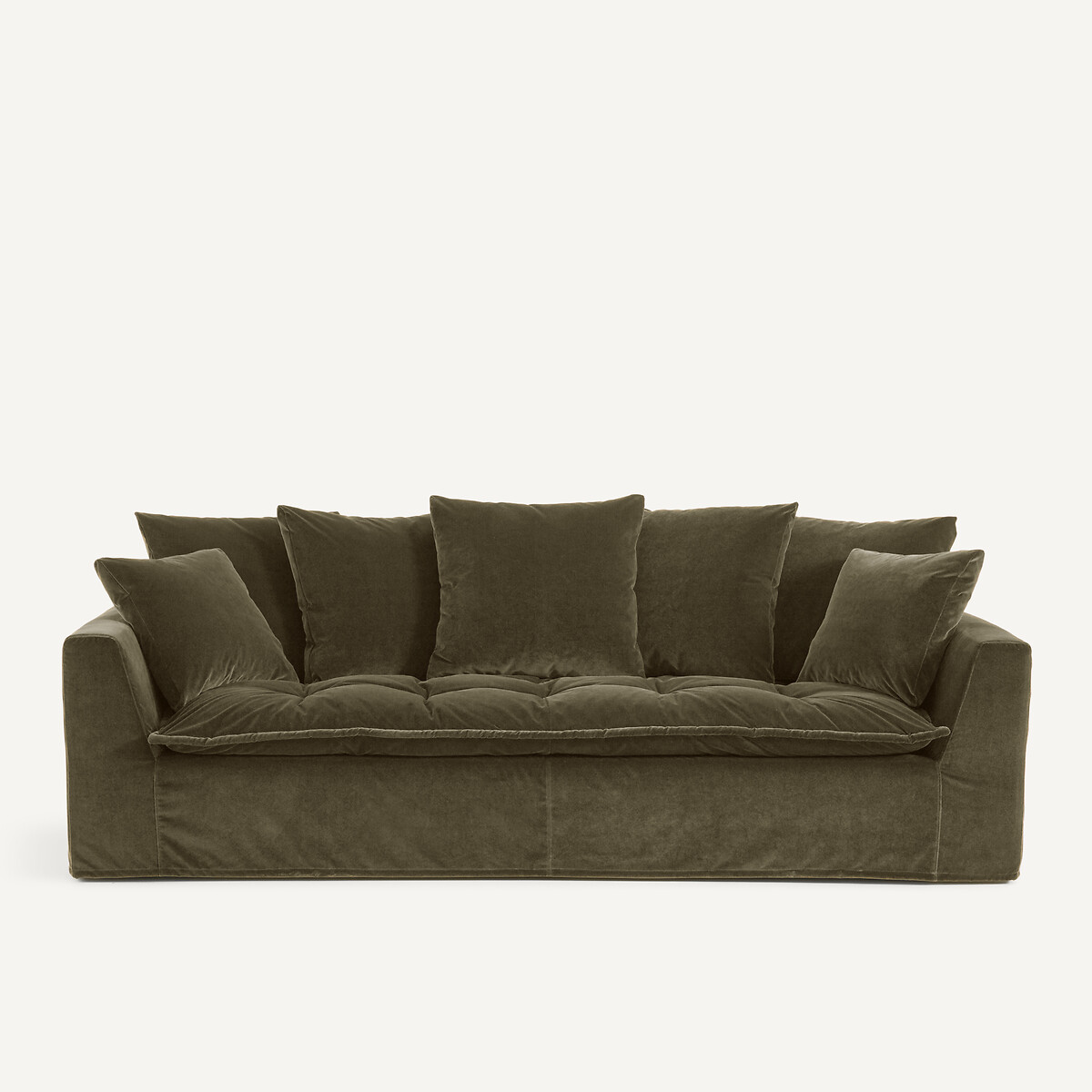 Καναπές από βελούδο Μ111xΠ213xΥ88cm