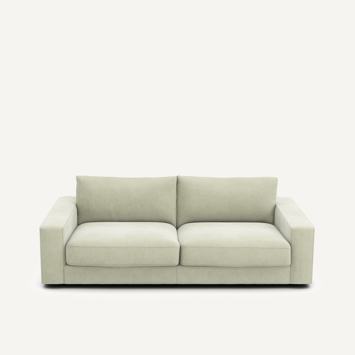 Καναπές-κρεβάτι από βελούδο stonewashed Μ105xΠ217xΥ78cm