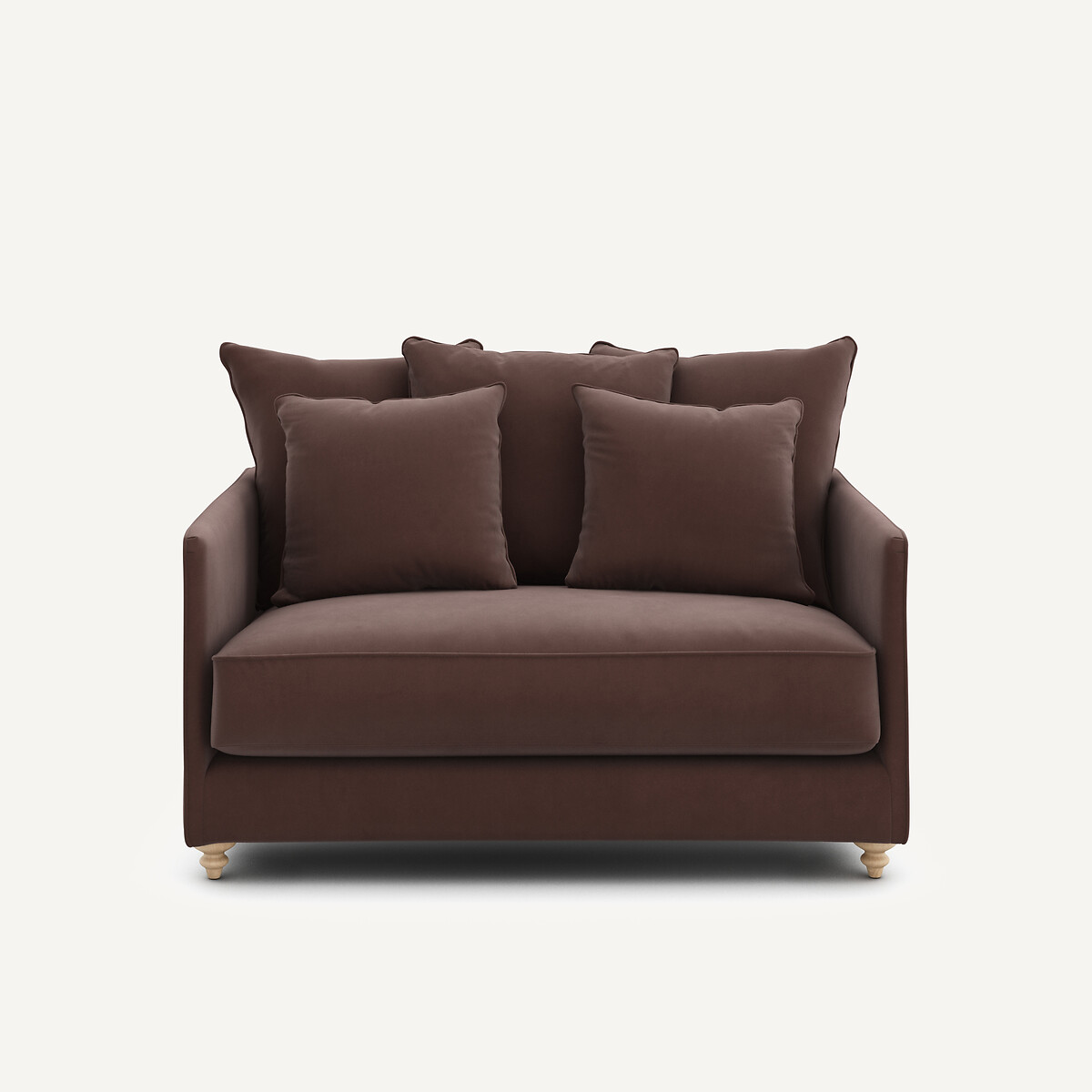 Διθέσιος καναπές-κρεβάτι από λινό βελούδο Lazare Μ105xΠ133xΥ93cm