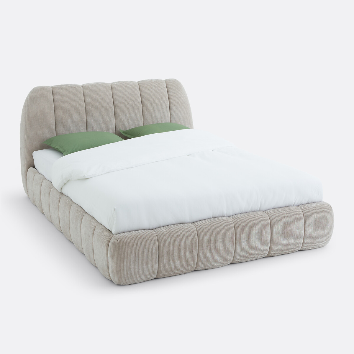 Κρεβάτι με επένδυση και ενσωματωμένο τελάρο Μ174xΠ232xΥ101cm