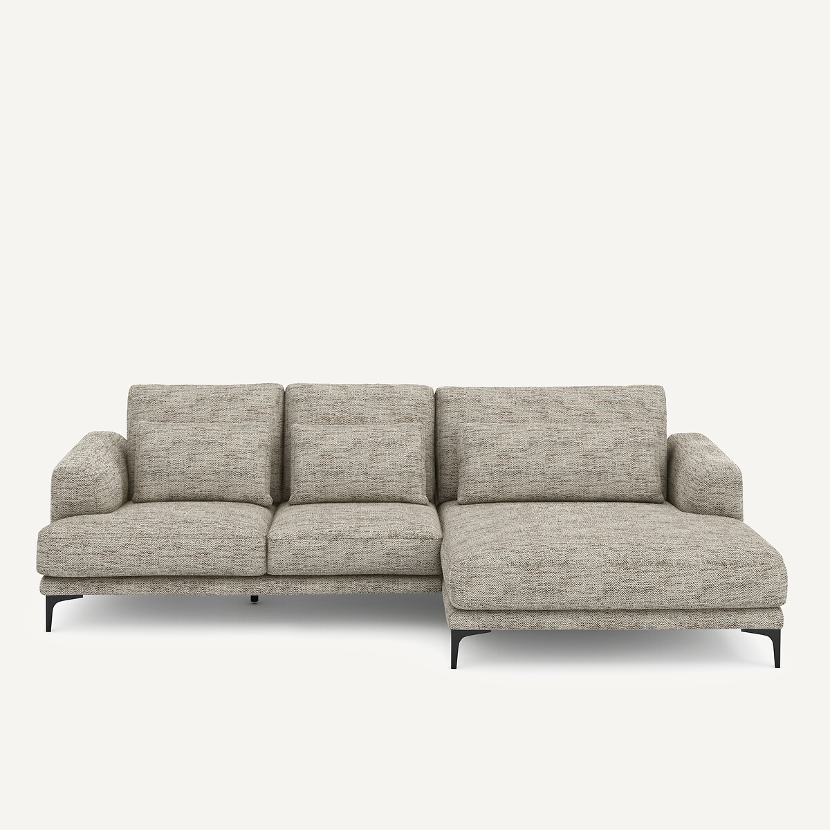 Γωνιακός καναπές με δεξιά γωνία XL σε ψαροκόκαλο Μ149xΠ277xΥ83cm