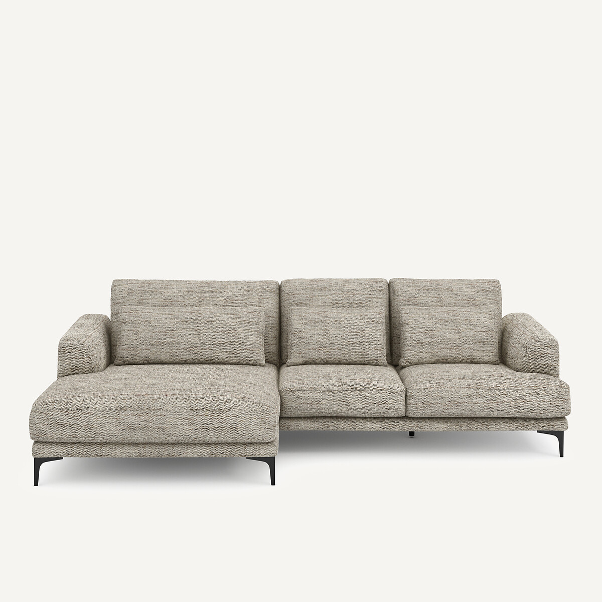 Γωνιακός καναπές με αριστερή γωνία XL σε ψαροκόκαλο Μ149xΠ277xΥ83cm