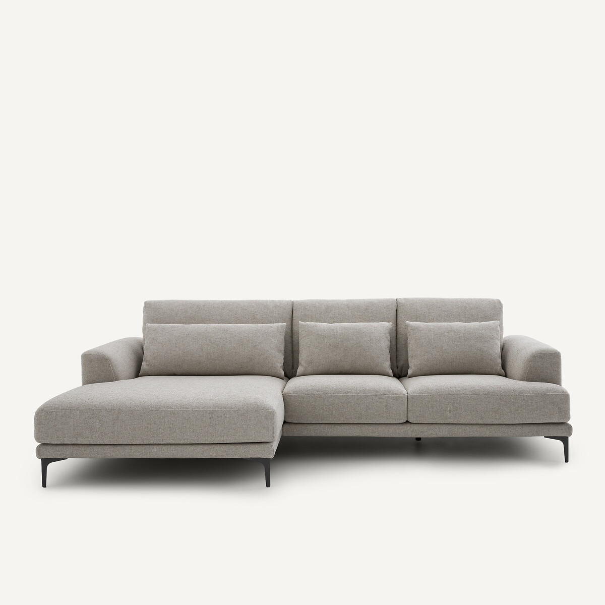 Γωνιακό XL ανάκλιντρο αριστερά σε Γωνιακός καναπές με αριστερό ανάκλιντρο XL από βισκόζη και λινό Μ149xΠ277xΥ83cm