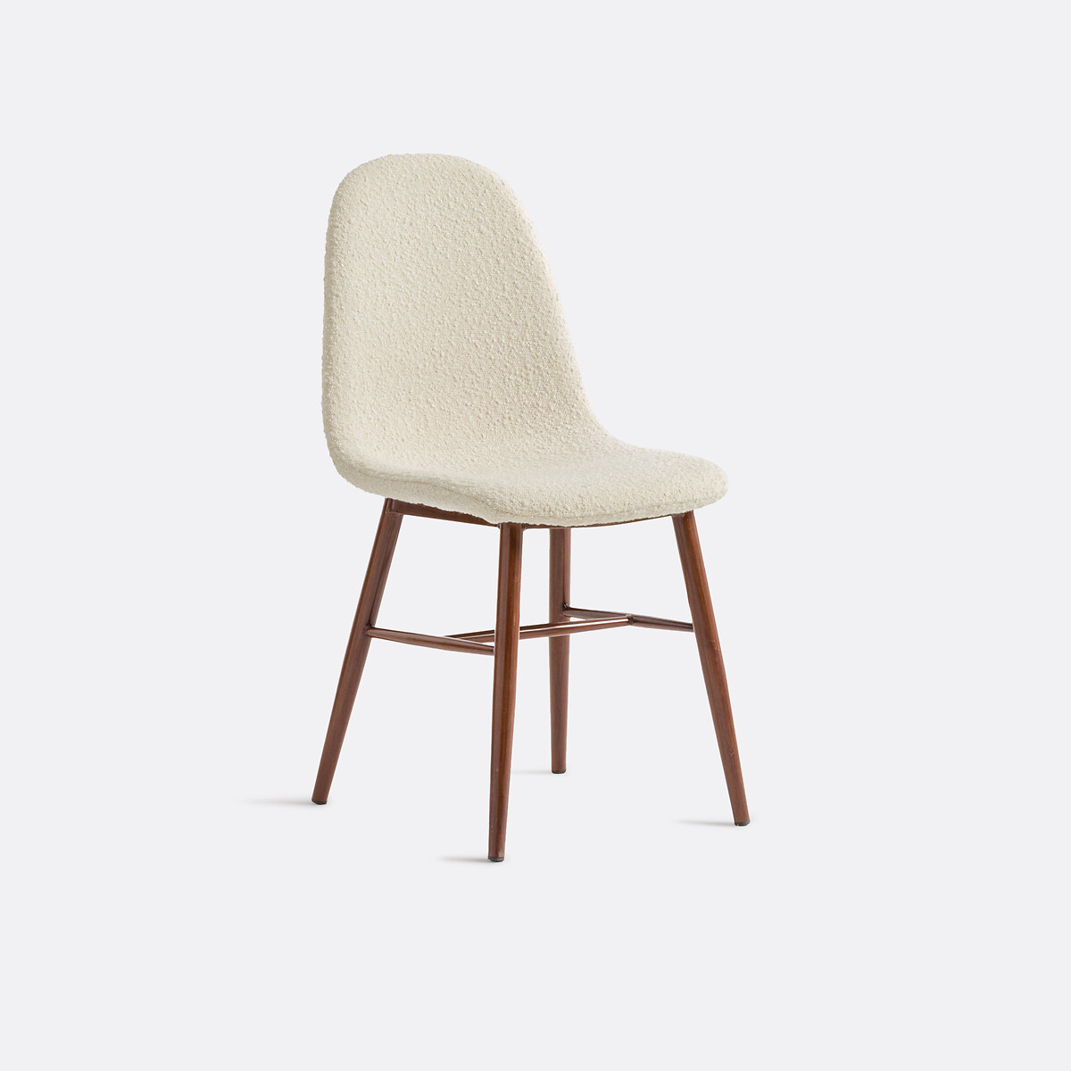 Καρέκλα με υφή μπουκλέ Μ53xΠ45xΥ89cm