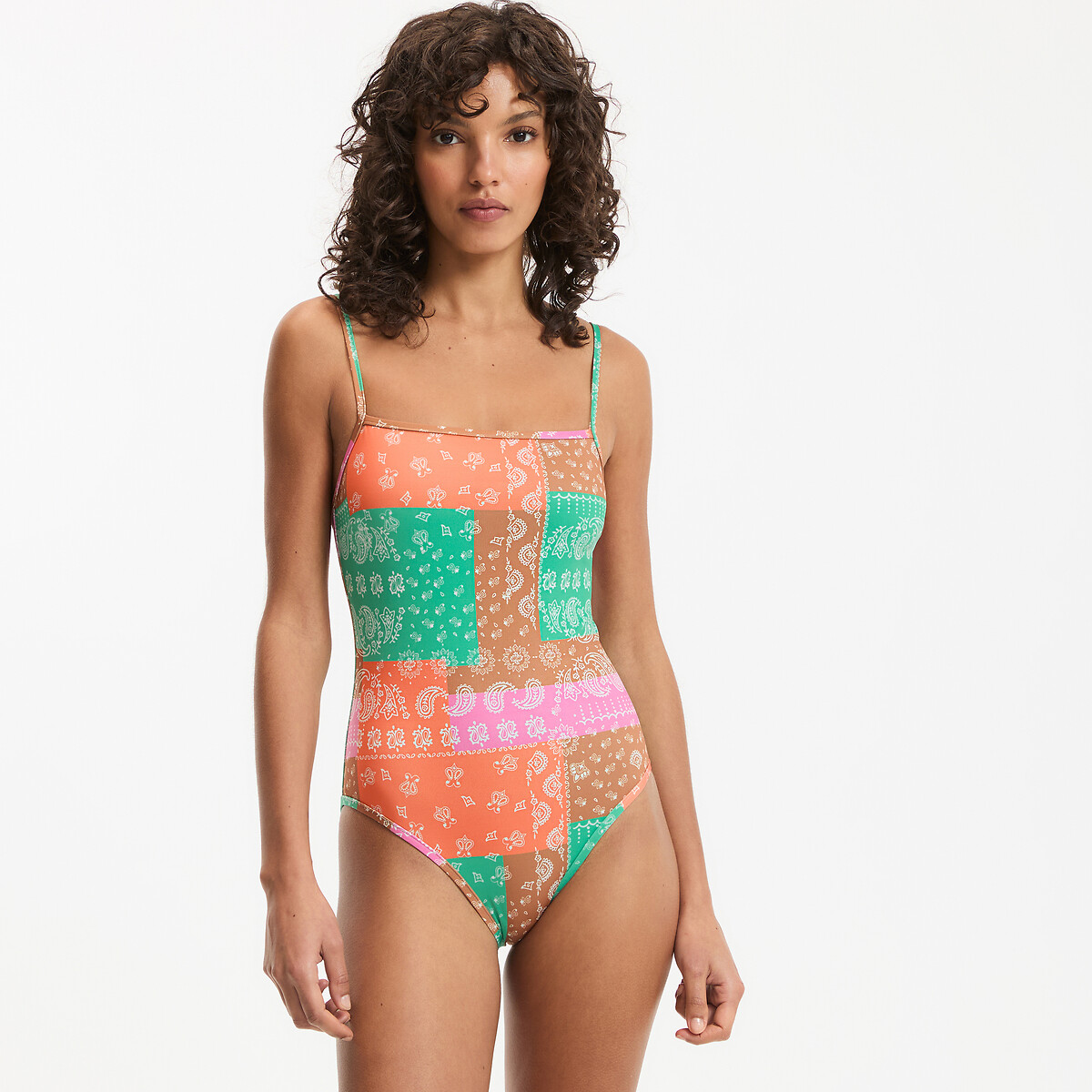 Ολόσωμο μαγιό με στάμπα μπαντάνα