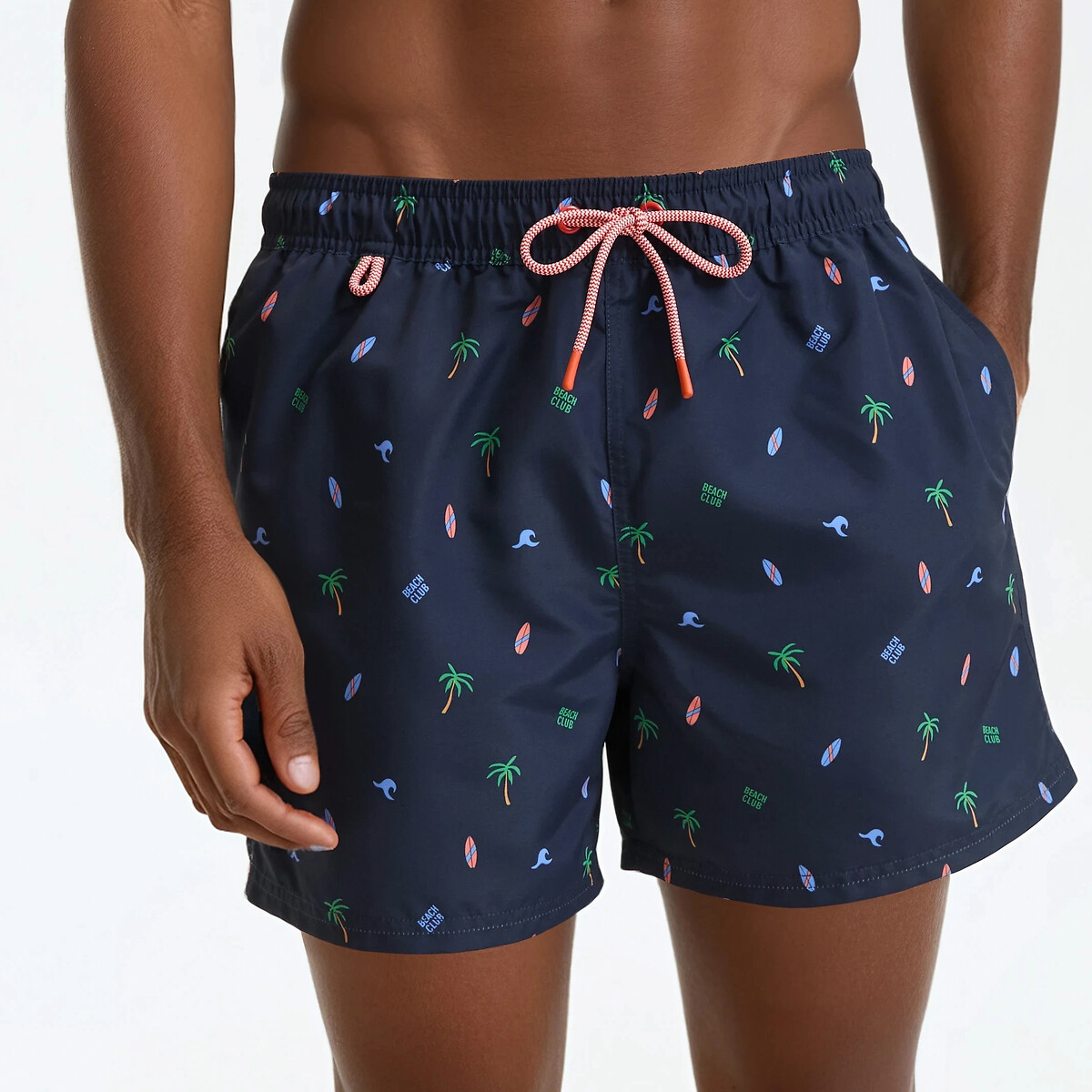 La Redoute Collections Μαγιό σορτς με στάμπα φοίνικες και σανίδες του σερφ