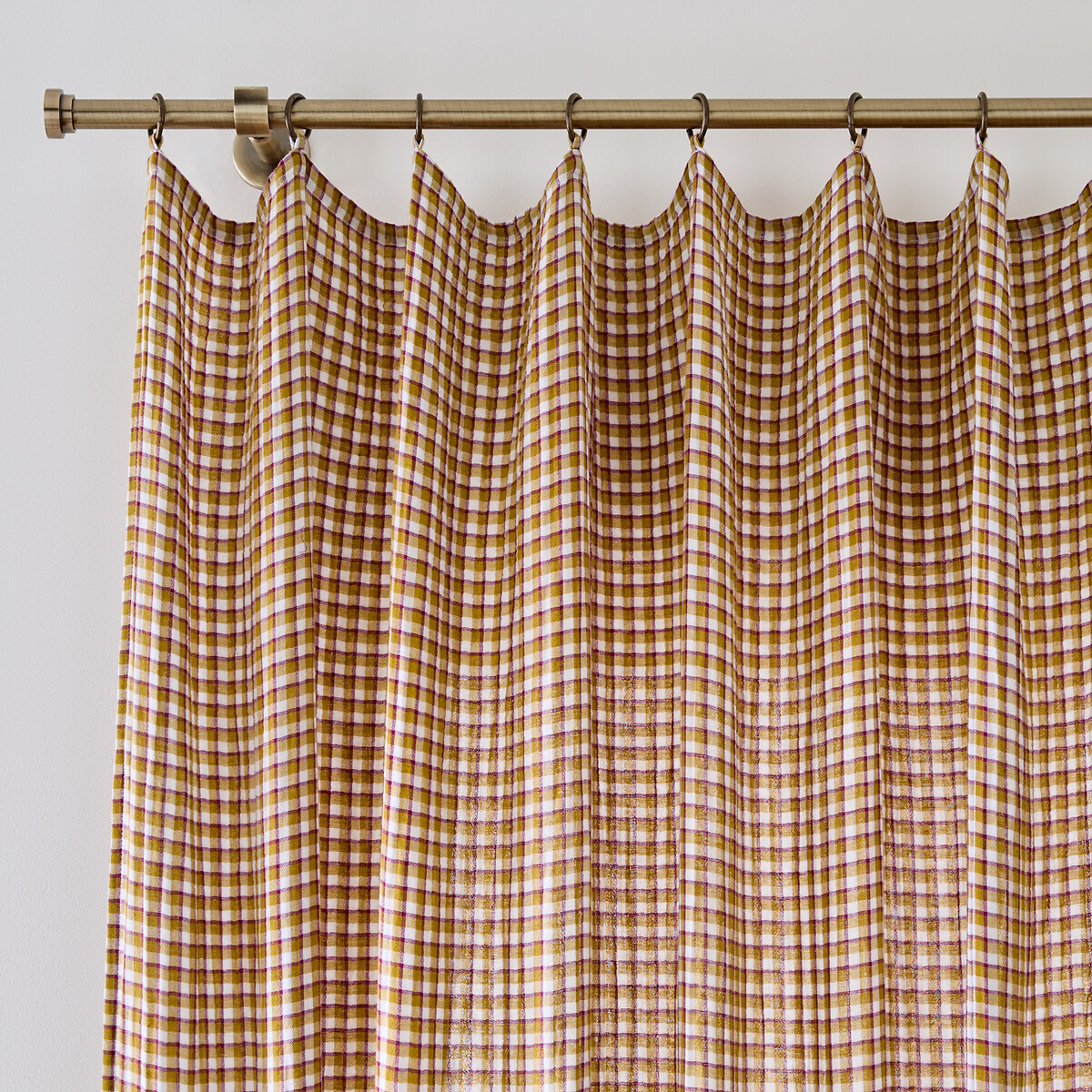 Κουρτίνα με καρό μοτίβο 280x140 cm