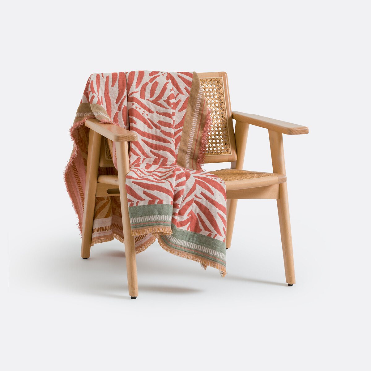 Ριχτάρι ζακάρ με κρόσσια 130x170 cm