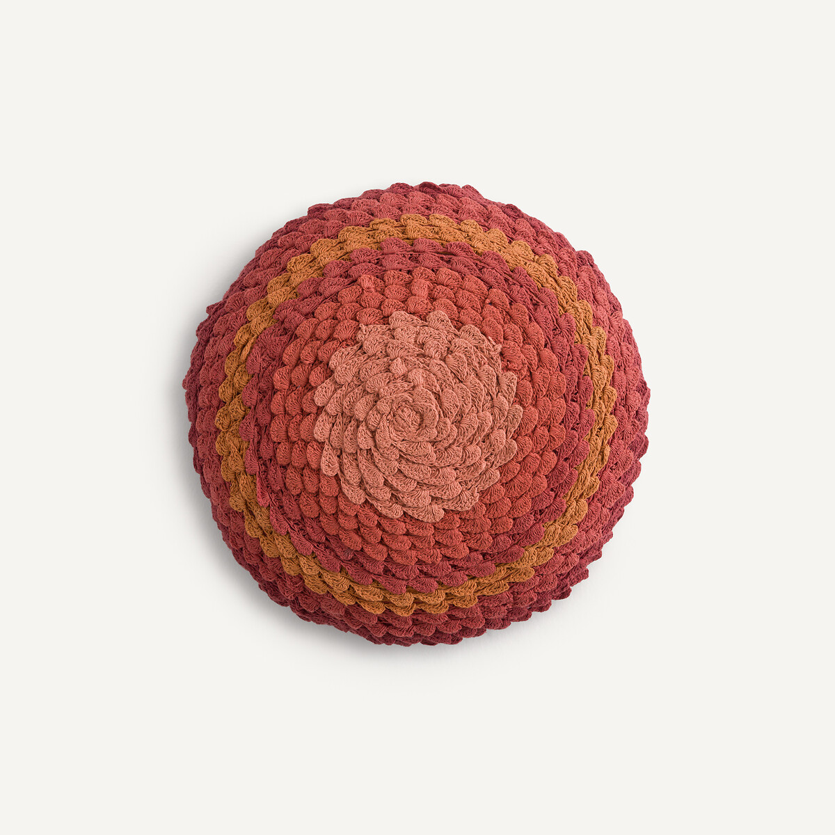 Στρογγυλό μαξιλάρι από βαμβακερό πλεκτό One size