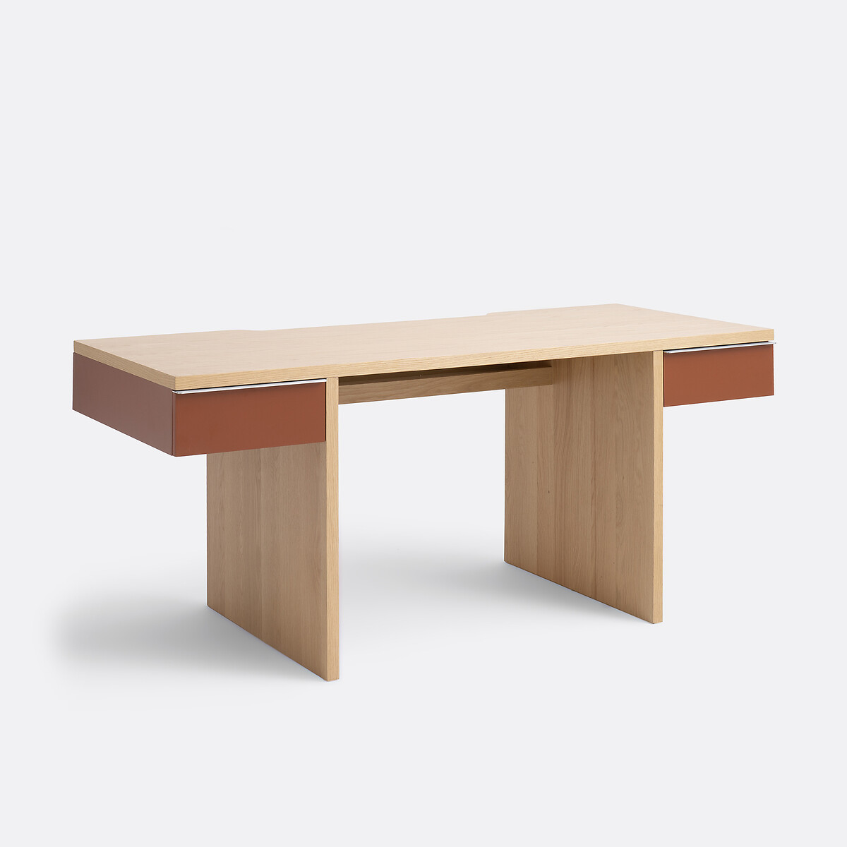 Γραφείο XL με επένδυση δρυός Μ70xΠ170xΥ75cm