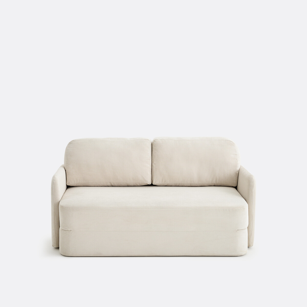 Διθέσιος καναπές-κρεβάτι από κοτλέ βελούδο Haley Π156xΥ80cm