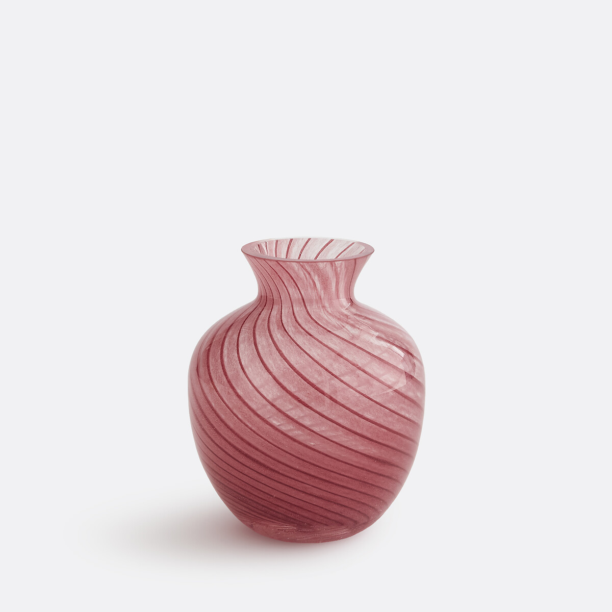 Βάζο από χρωματιστό γυαλί με ρίγες