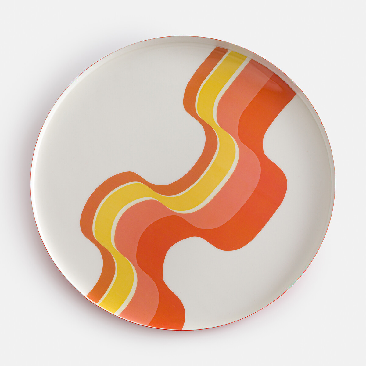 Στρογγυλός μεταλλικός δίσκος με τυπωμένο σχέδιο Songe