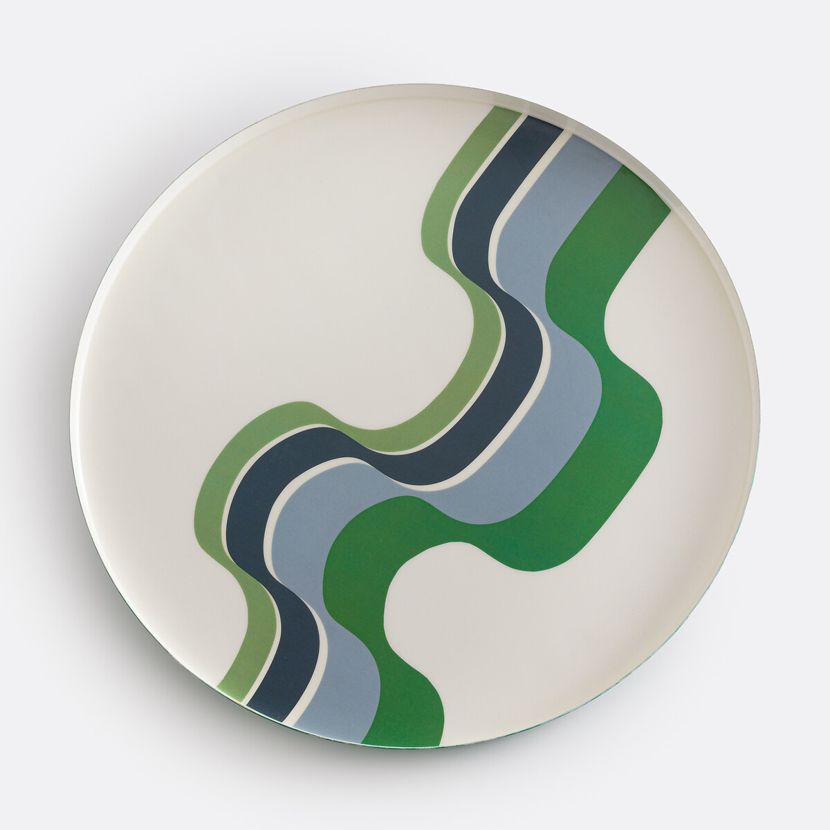 MAPOÉSIE X LA REDOUTE INTÉRIEURS Στρογγυλός μεταλλικός δίσκος με τυπωμένο σχέδιο Songe