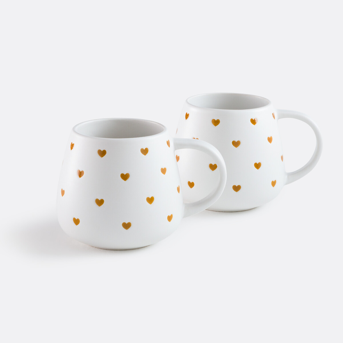 La Redoute Interieurs Σετ 2 κούπες με σχέδιο καρδιές